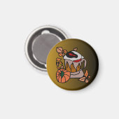 パンプキンと醸造されたアイビーブスが完璧に マグネット (正面/裏面)