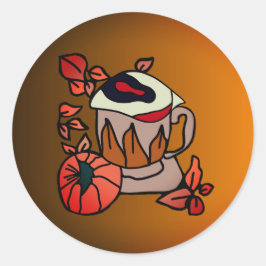 パンプキンと醸造されたアイビーブスが完璧に ラウンドシール