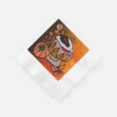 パンプキンと醸造されたアイビーブスが完璧に 縁ありカクテルナプキン (角)