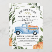 パンプキンのお誕生日ドライブバイ招待状 招待状 (正面/裏面)