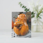 パンプキンのウィンキング ポストカード (スタンド正面)