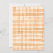 パンプキンのキスとクマのハグ　ベイビーシャワーのご招待 招待状 (裏面)