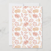 パンプキンのキスとハーベストの願い 感謝祭パーティー 招待状 (裏面)