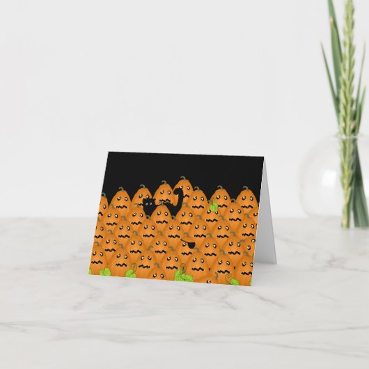パンプキンのグリーティングカード カード (正面)
