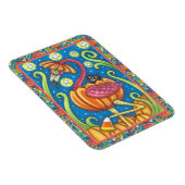 パンプキンのハロウィーンピンクフラミンゴ&黒猫 マグネット (右側)