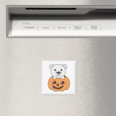 パンプキンのホッキョクグマ甘いホッキョクグマ幸せなマグン マグネット (インサイチュ (食洗機))