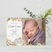 パンプキンの出産発表と感謝 招待状 (スタンド正面)