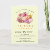 パンプキンの友達と夕食会 シーズンカード (正面)