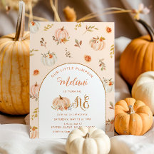 パンプキンの最初の誕生日パステルオレンジ