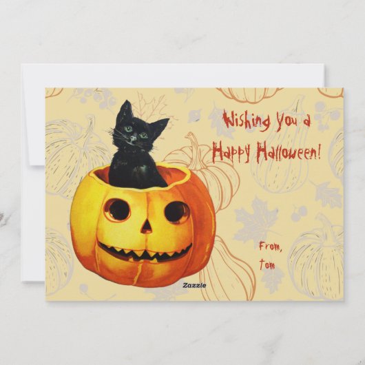 パンプキンの猫 シーズンカード (裏面)