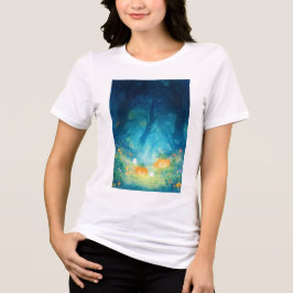 パンプキンの輝きと幽霊の笑い トライブレンドＴシャツ