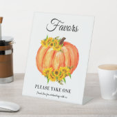 パンプキンは結婚赤ちゃんシャワーを好む 台座サイン (インサイチュ)