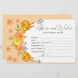 パンプキンアーチアドバイスとウィーズブライダルシャワー 便箋