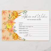 パンプキンアーチアドバイスとウィーズブライダルシャワー 便箋 (正面)