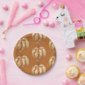 パンプキンアートカスタム紙プレート ペーパープレート (パーティー)