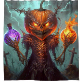 パンプキンアート シャワーカーテン