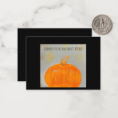 パンプキンウィズフラットノートカード ノートカード (正面/裏面インサイチュ)
