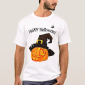 パンプキンウィッチハッピーハローウィンTシャツ Tシャツ (正面)