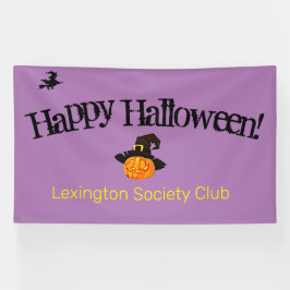 パンプキンウィッチハロウィンパーティーバナー 横断幕
