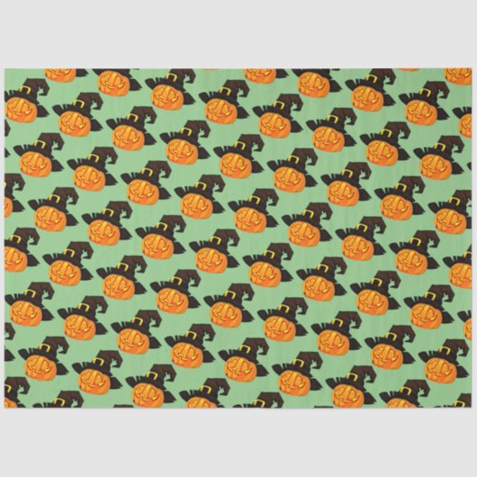 パンプキンウィッチハロウィーンティッシュペーパー 薄葉紙 (正面)