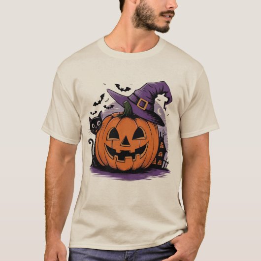 パンプキンウィッチハロウィーンナイト Tシャツ (正面)