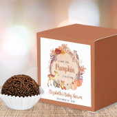 パンプキンウッドランドテラコッタベビーシャワーありがとう フェイバーボックス