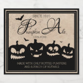 パンプキンエールのラベル ビールラベル (シングルラベル)