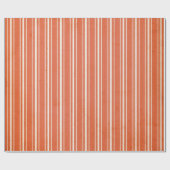 パンプキンオレンジストライプヴィンテージラッピング紙 ラッピングペーパー (フラット)