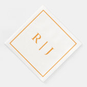 パンプキンオレンジモノグラムオータム秋の結婚式 (コーナー)