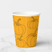 パンプキンオレンジ&ブラックハロウィーン 紙コップ (右)