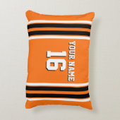 パンプキンオレンジBlkチームジャージカスタムー番号名 アクセントクッション (裏面(縦))