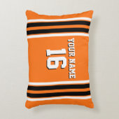 パンプキンオレンジBlkチームジャージカスタムー番号名 アクセントクッション (正面(垂直))