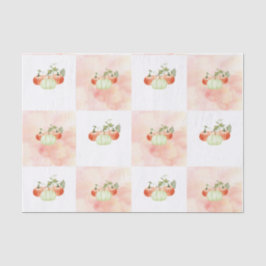 パンプキンオンつる植物水彩 薄葉紙