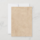 パンプキンオータムリーフサンクスギビングディナー招待状 サンキューカード (裏面)