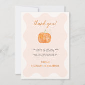 パンプキンオータム秋サンキューカード 招待状 (正面)