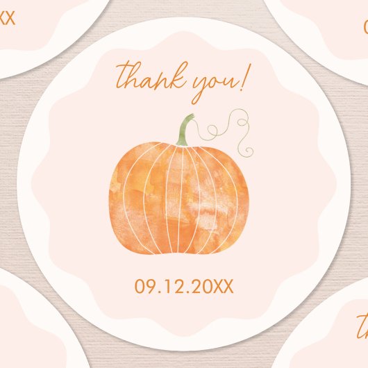 パンプキンオータム秋サンキューデート ラウンドシール