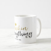 パンプキンオールデイズ秋オータムブラック&金ゴールド コーヒーマグカップ (正面右)