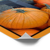 パンプキンカラフルコラージュのポスター ポスター (角)