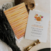 パンプキンカービングとカクテルハロウィーン招待状 招待状