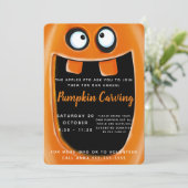パンプキンカービングスクールPTO PTAハローウィンパーティ 招待状 (スタンド正面)