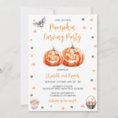 パンプキンカービングハローウィンパーティ 招待状 (正面)