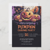 パンプキンカービングハローウィンパーティ 招待状 (正面)