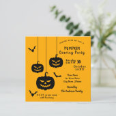 パンプキンカービングパーティの招待状 招待状 (スタンド正面)