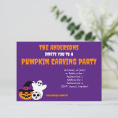 パンプキンカービングパーティの招待状 招待状 (スタンド正面)