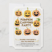 パンプキンカービングパーティの招待状 招待状 (正面)