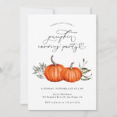 パンプキンカービングパーティの招待状 招待状 (正面)