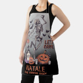 パンプキンカービングパーティーカスタムハロウィーンスケルトン エプロン (インサイチュ)