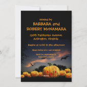 パンプキンカービングパーティーハロウィーンパンプキンスこうもり シーズンカード (裏面)