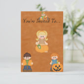 パンプキンカービング招待状 招待状 (スタンド正面)