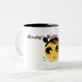 パンプキンガールハロウィンマグ ツートーンマグカップ (正面左)